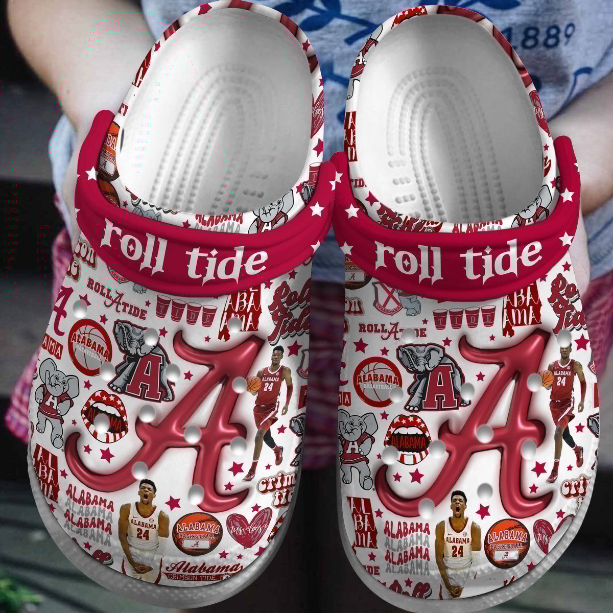 Alabama Crimson Tide NCAA Sport Clogs  Premium Sport Clogs For Fans