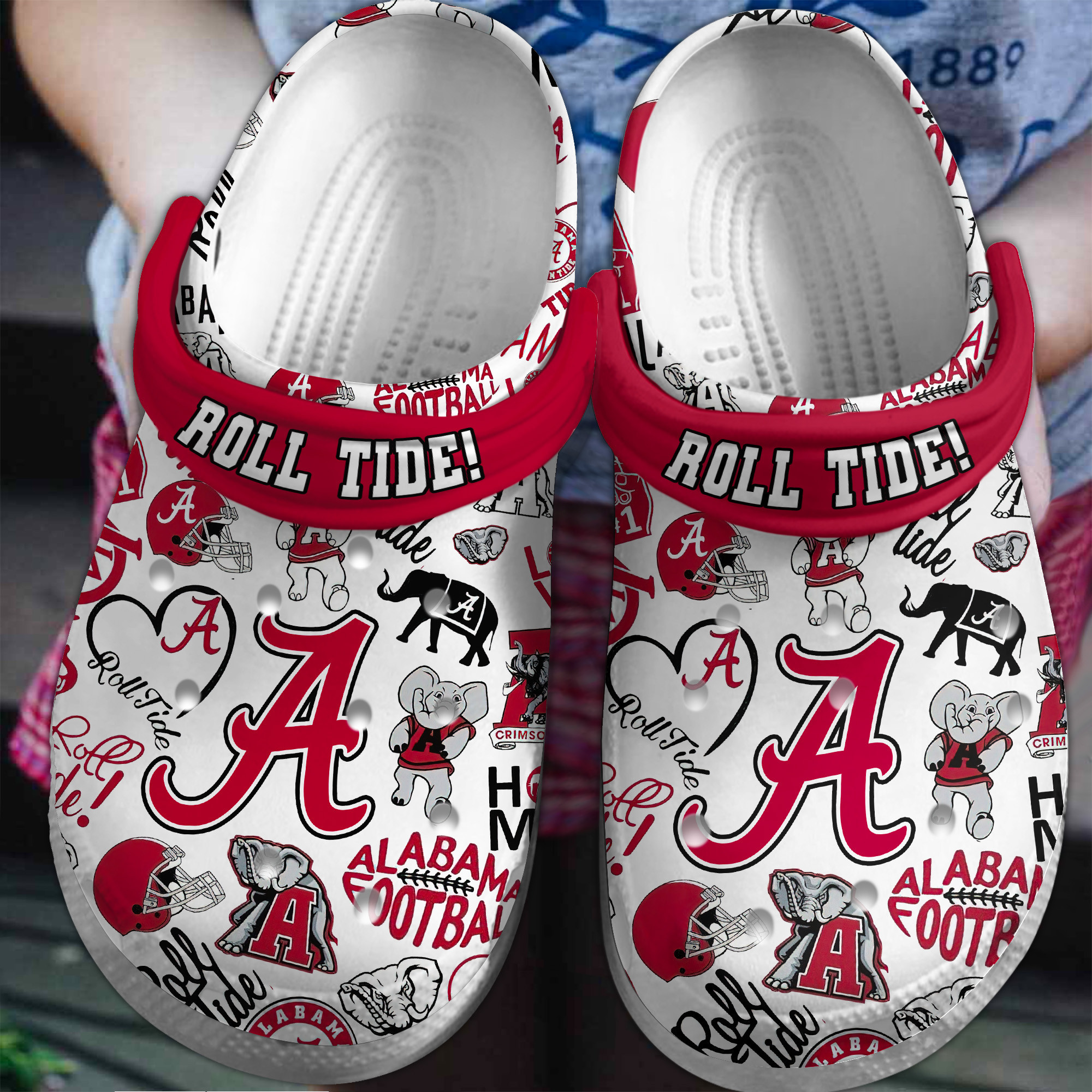 Alabama Crimson Tide NCAA Sport Clogs - Must-Have Fan Sports Clogs