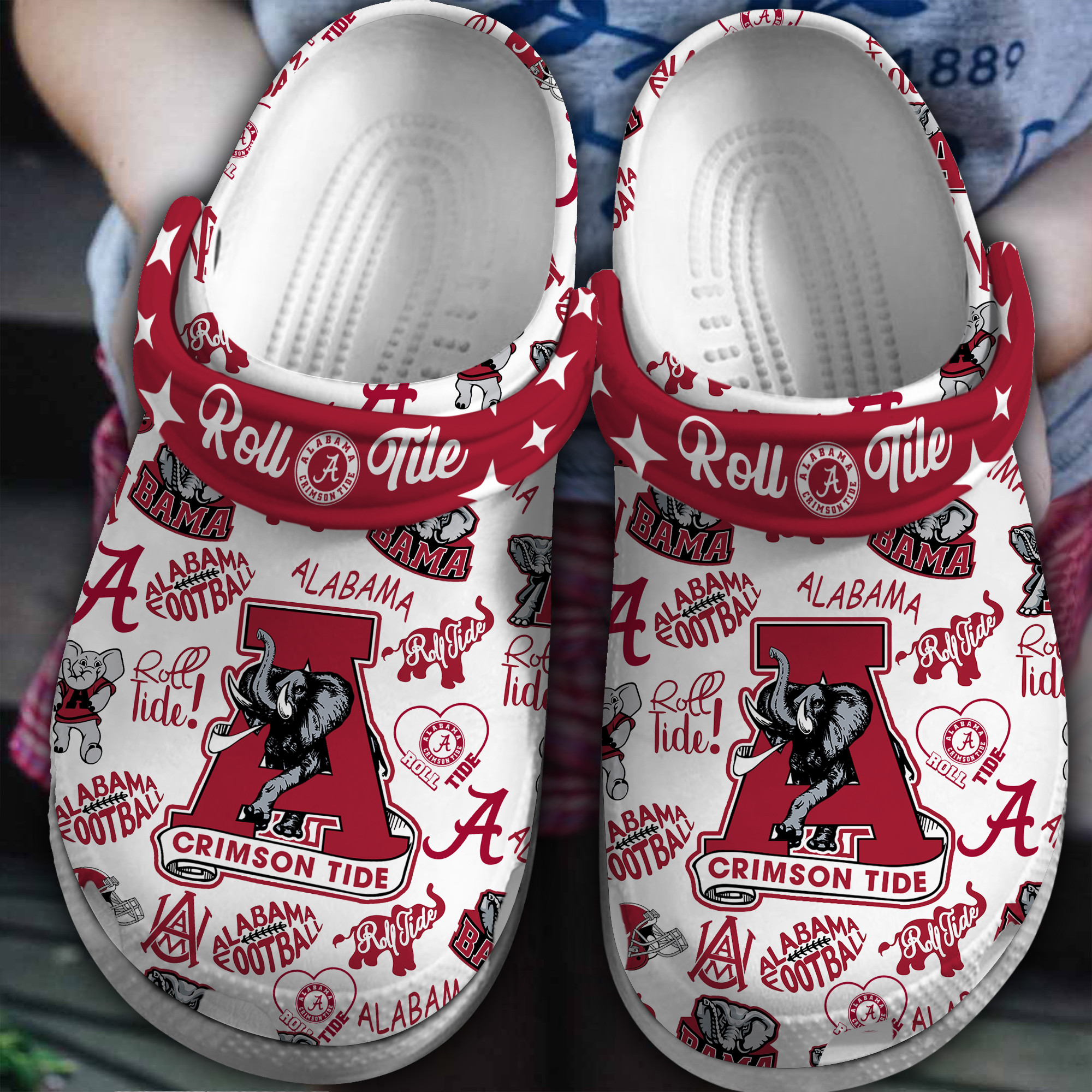 Alabama Crimson Tide NCAA 2025 Sport Clogs - Comfortable Sports Clogs For Men & Women