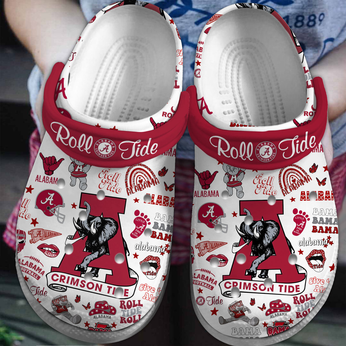Alabama Crimson Tide NCAA Sport Clogs - Stylish Sports Clogs For Men & Women