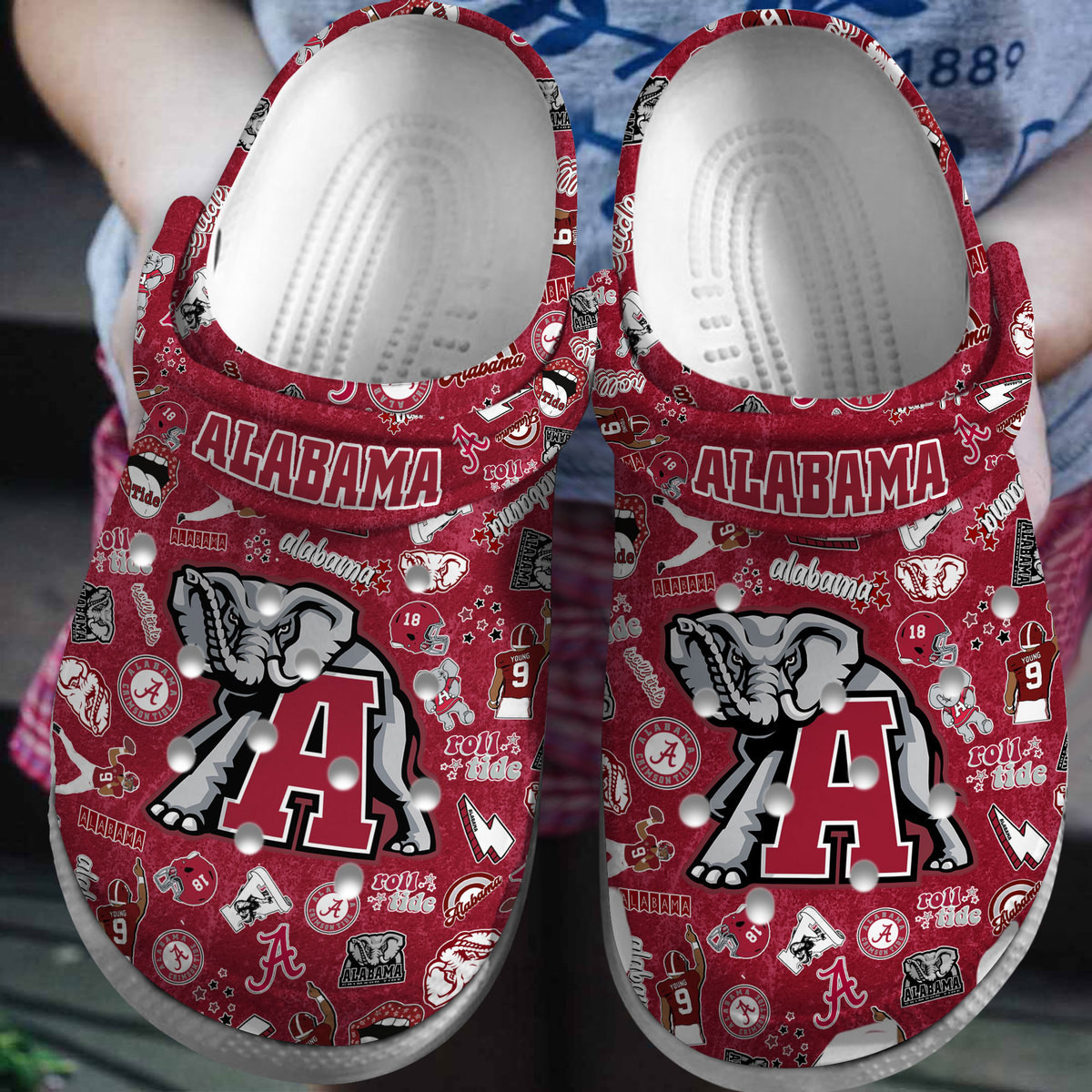 Alabama Crimson Tide NCAA 2025 Sport Clogs Stylish Clogs For Men & Women