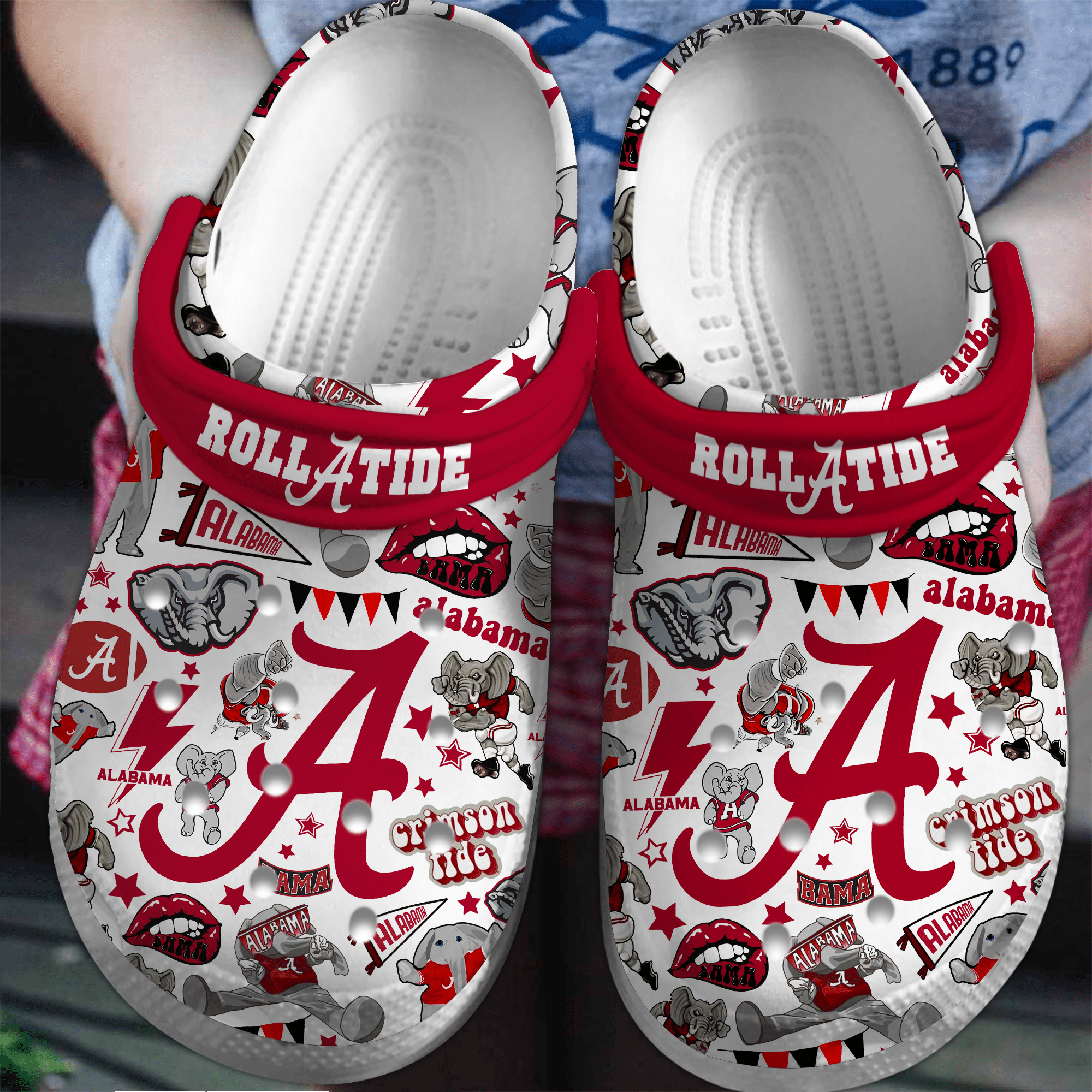 Alabama Crimson Tide NCAA Sport Clogs - Premium Sport Clogs For Fans