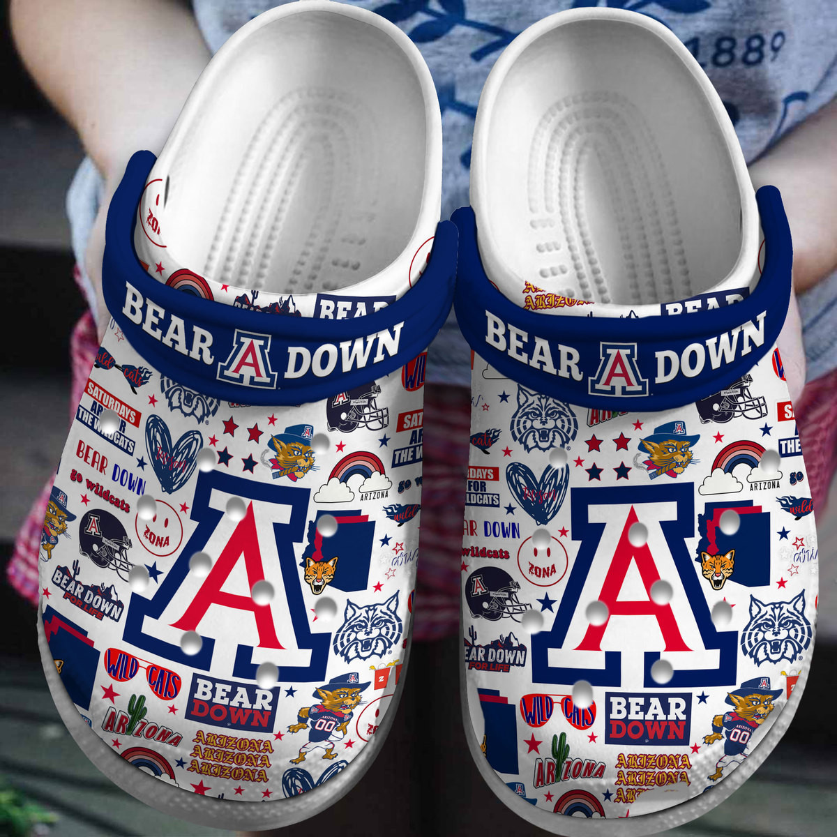 Arizona Wildcats NCAA 2025 Sport Clogs Trendy Modern Sports Shoes