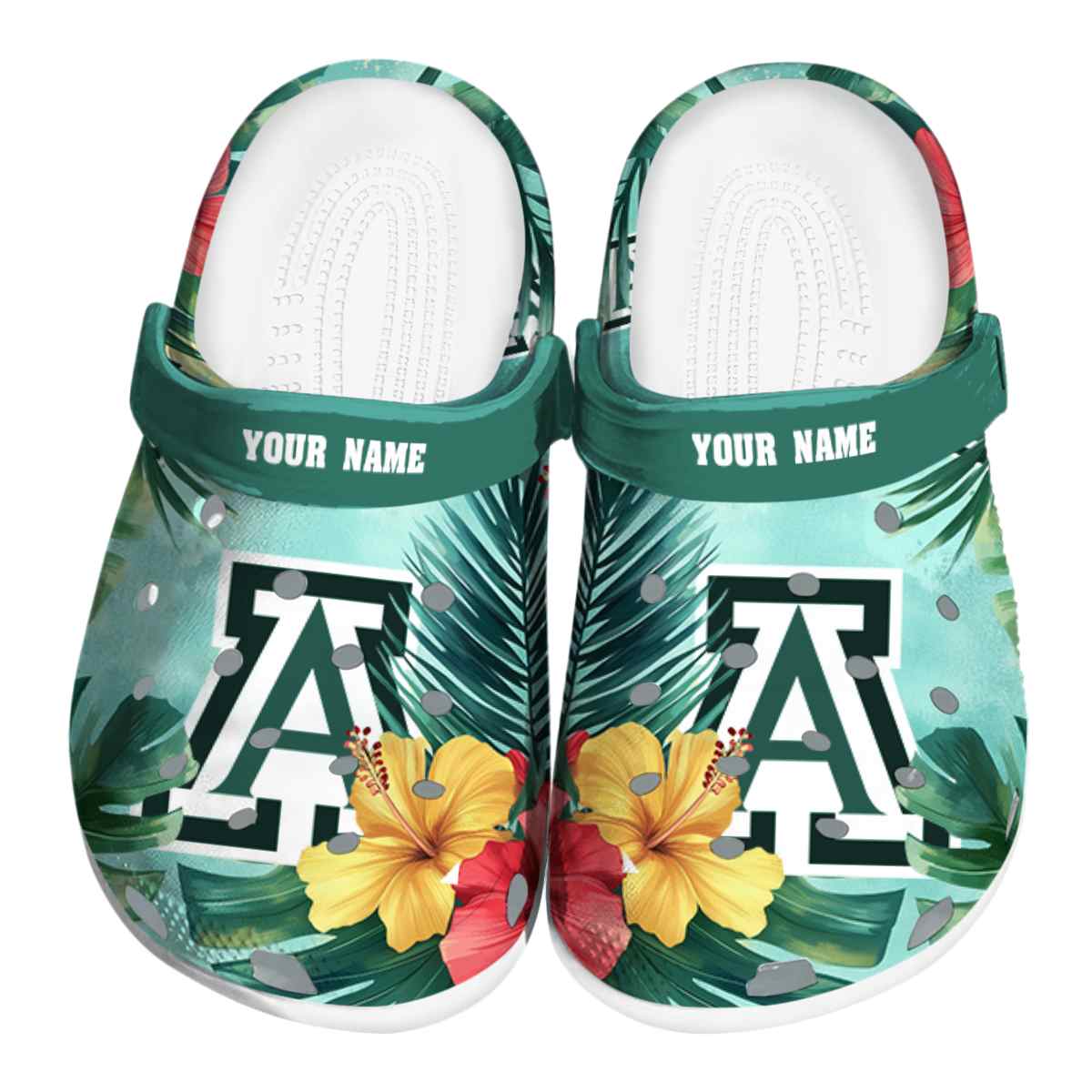 Arizona Wildcats Tropical Vibes NCAA Sport Crocs Clogs