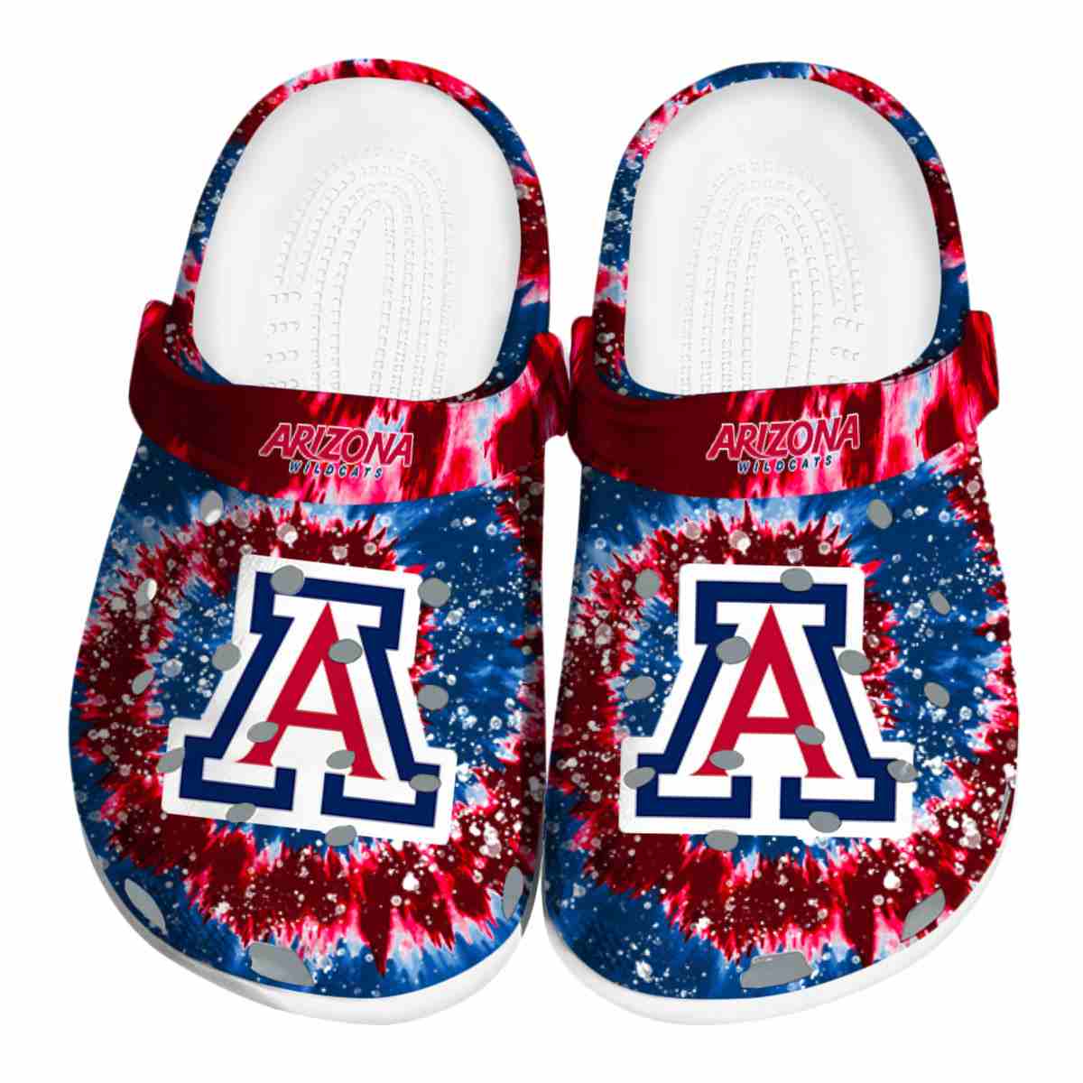 Arizona Wildcats Radiant Burst Effect NCAA Sport Crocs Clogs