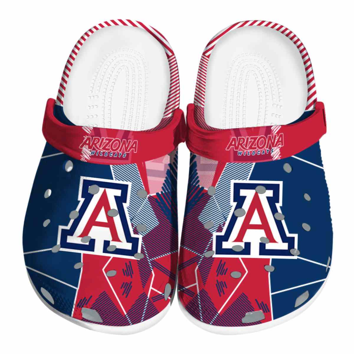 Arizona Wildcats Geometric Background NCAA Sport Crocs Clogs