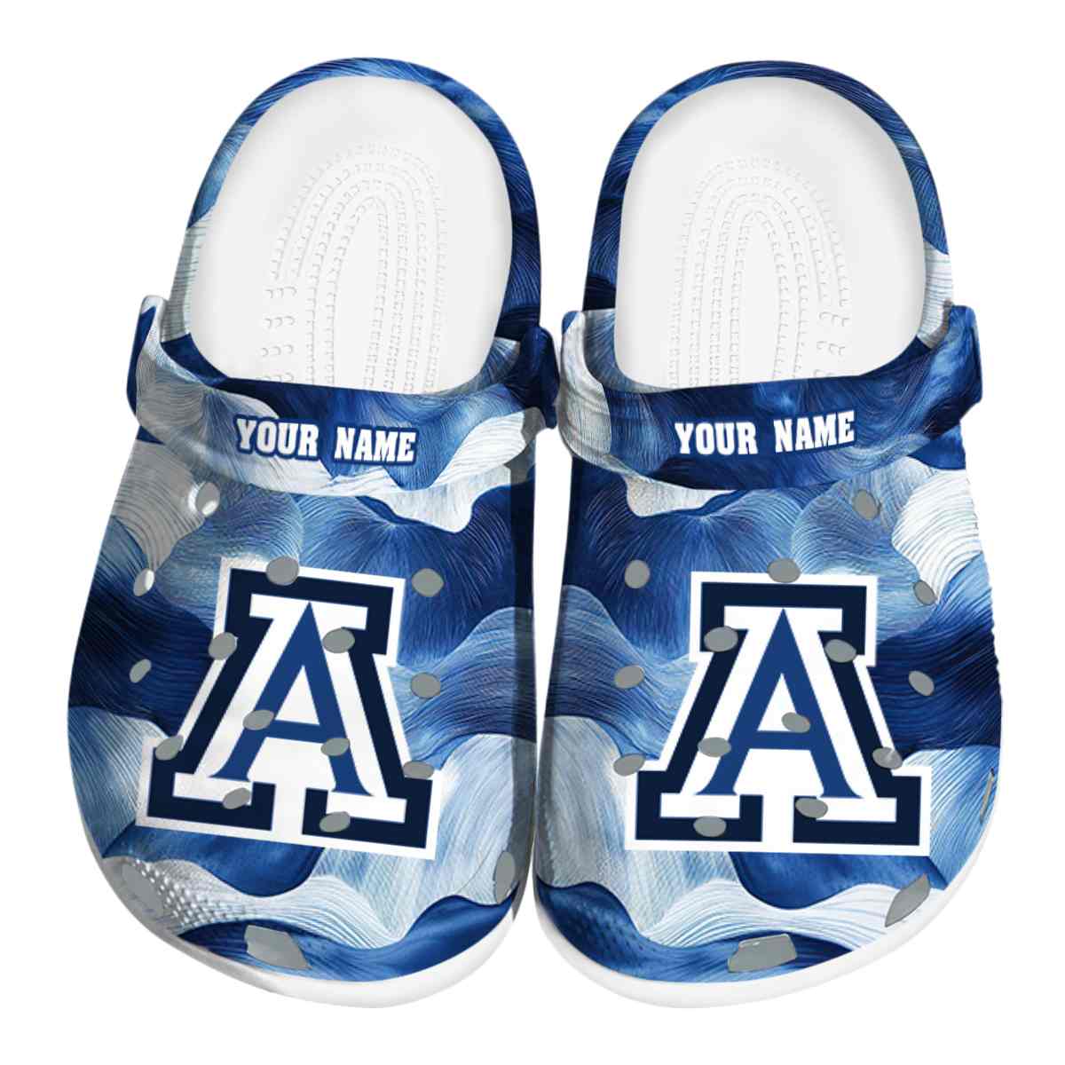 Arizona Wildcats Ocean Waves NCAA Sport Crocs Clogs