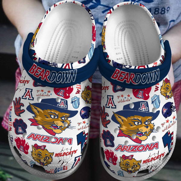 Arizona Wildcats NCAA Sport Clogs Super Comfortable Sports Slippers For All Genders