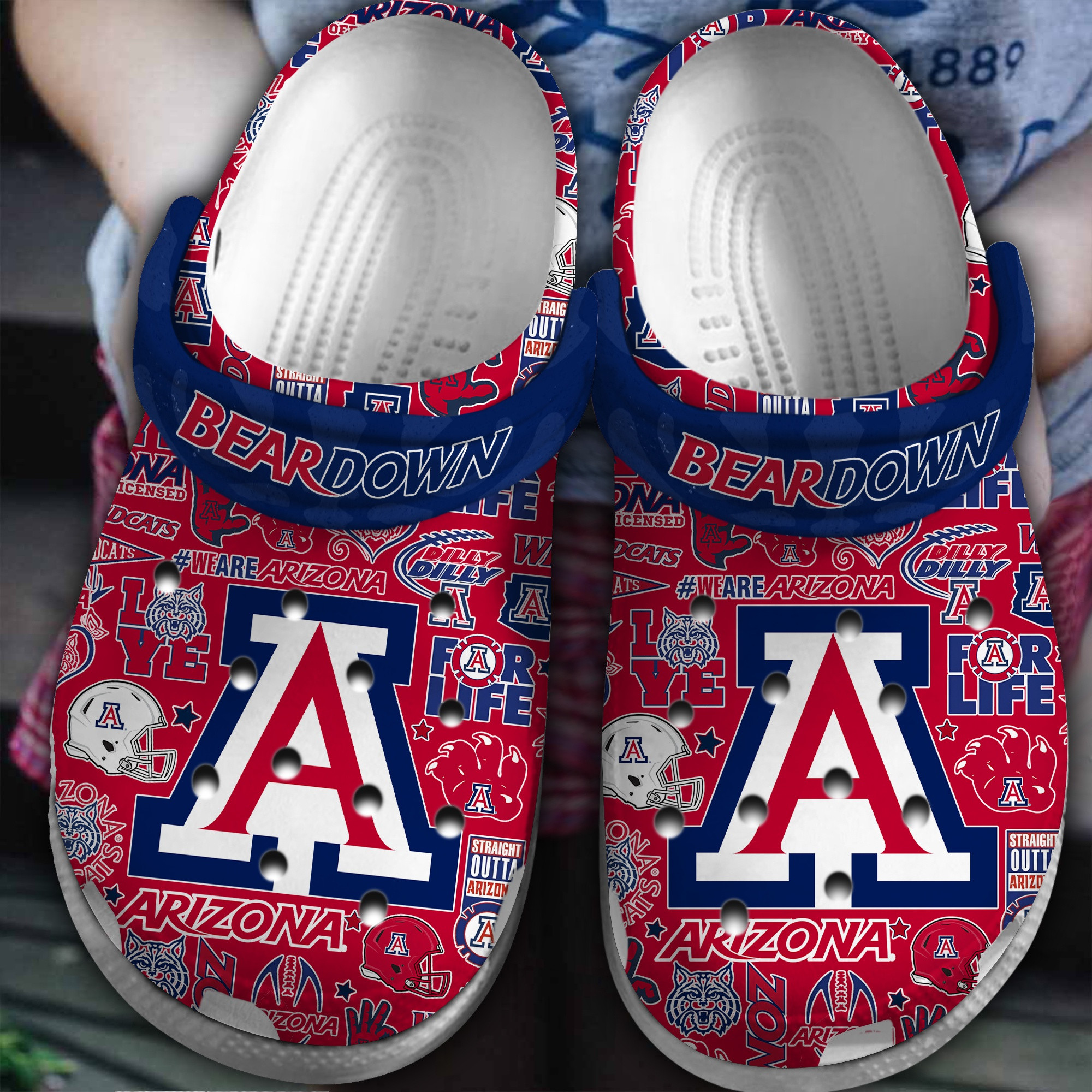 Arizona Wildcats NCAA 2025 Sport Crocs Sports Clogs Perfect For Comfort Seekers