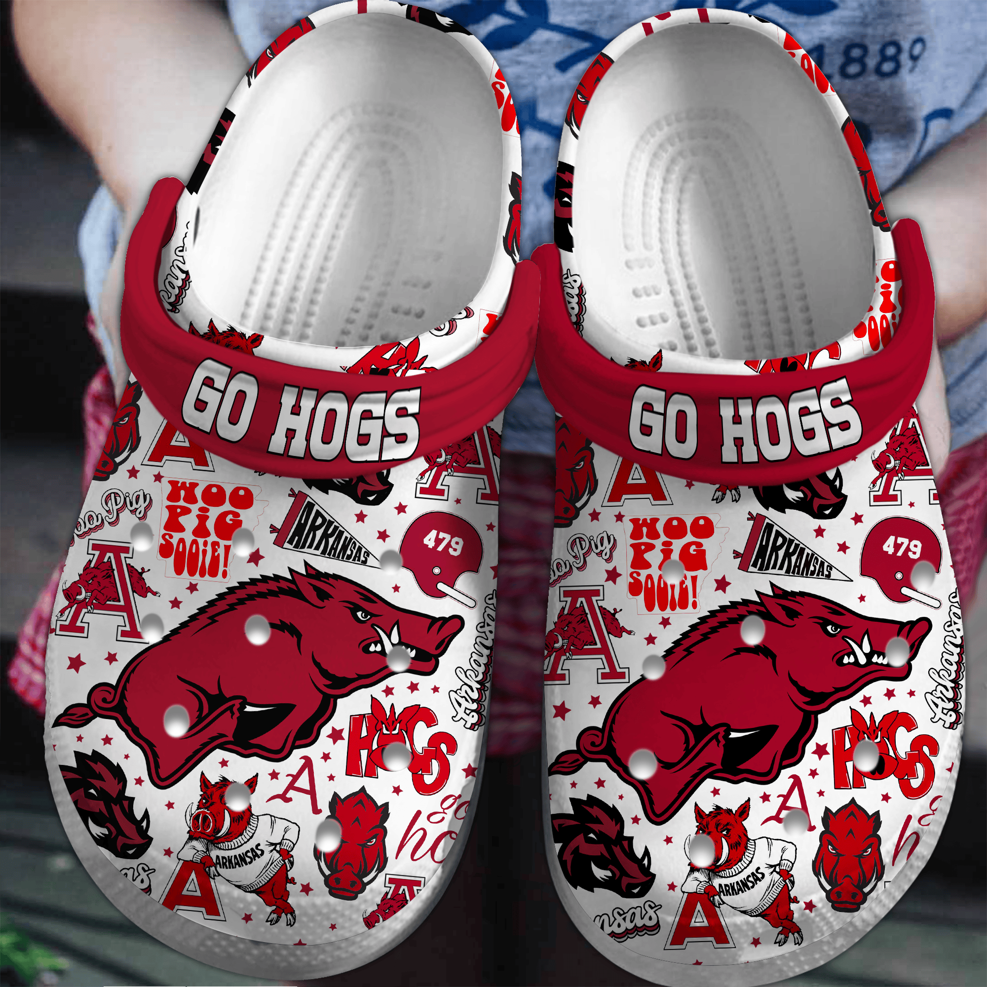 Arkansas Razorbacks NCAA 2025 Sport Crocs Innovative Tech Sports Clogs