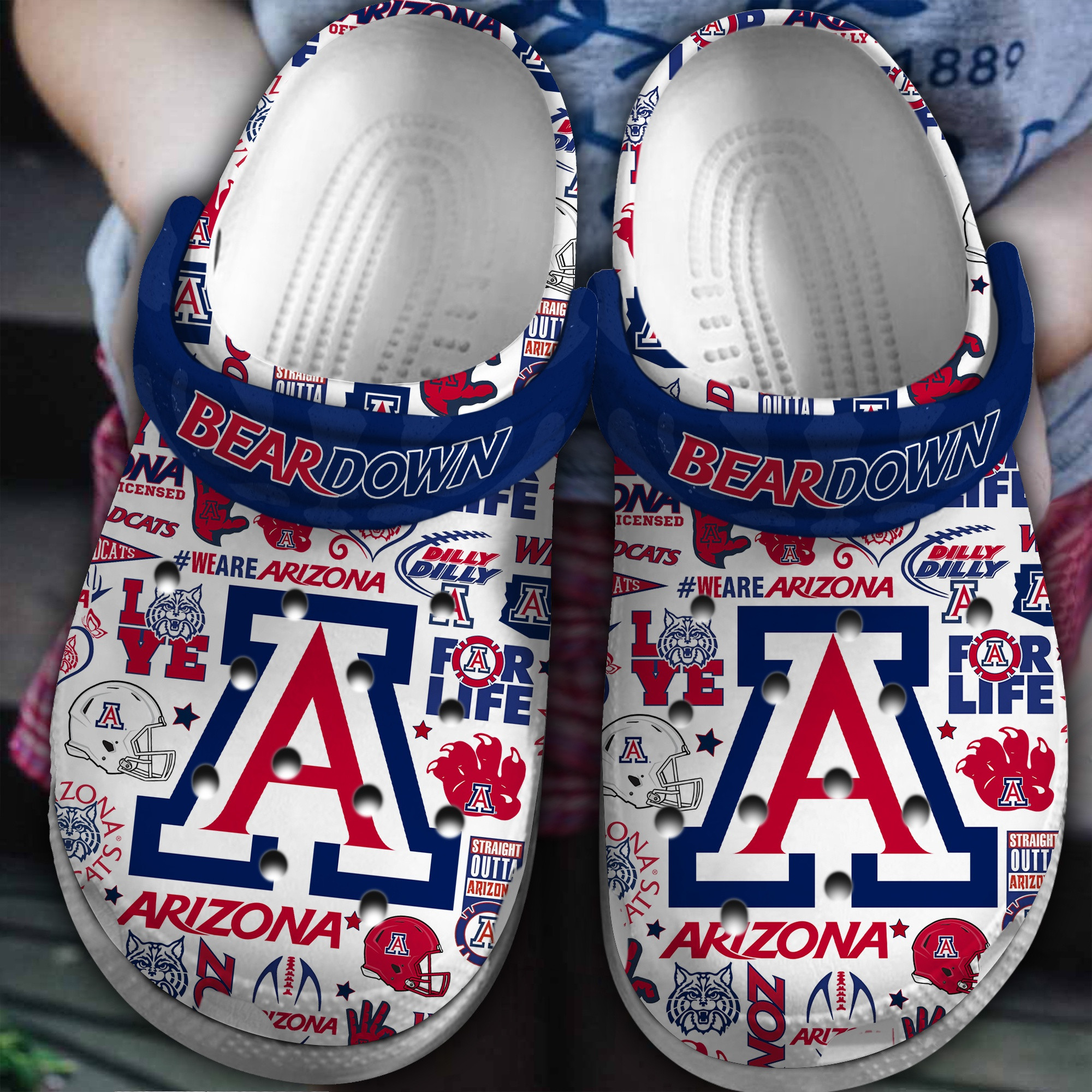Arizona Wildcats NCAA Sport Crocs Multi-Purpose Sports Clogs For The Whole Family