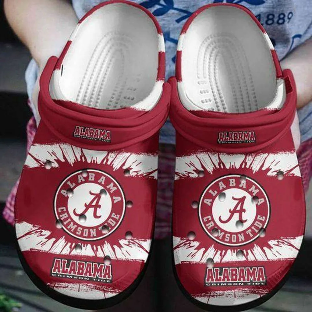 Alabama Crimson Tide Football Team NFL Sport Crocs Clogs